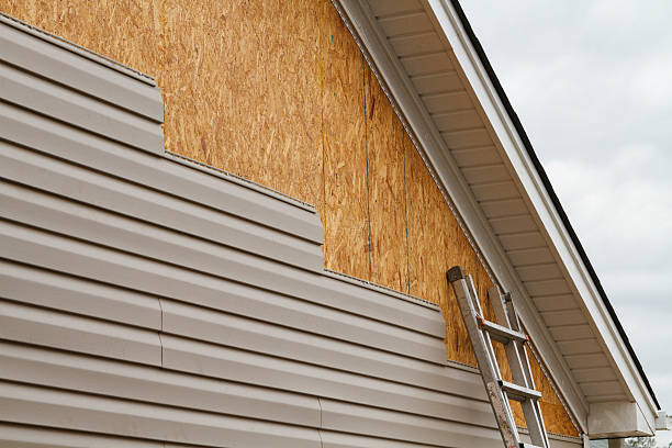 Professional Emergency Siding Repair technician working in Boalsburg, PA